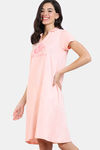 Zivame Friends Knit Cotton Loungewear Dress - Scallop Shell — thumbnail 4